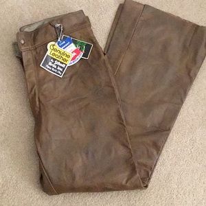 Schott Leather Pants Size 36 New With Tags